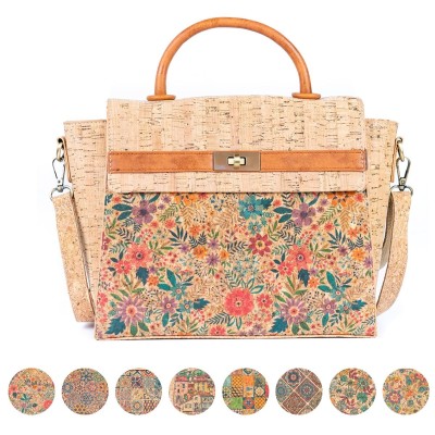 Flash Sale Women's Printed Cork Handbag and Crossbody Bag BAGD-559 Flash Sale Women's Printed Cork Handbag and Crossbody Bag BAGD-559